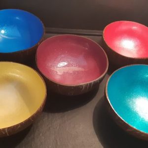 Bol coco laqué uni brillant