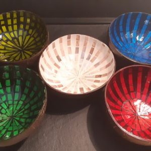 Bol coco laqué et nacré Rayon de soleil