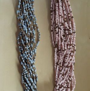 Collier bicolore torsadé Ravi