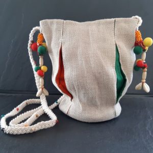 Sac seau à fond circulaire en jute