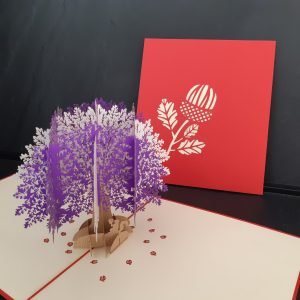 Carte Pop up Chêne