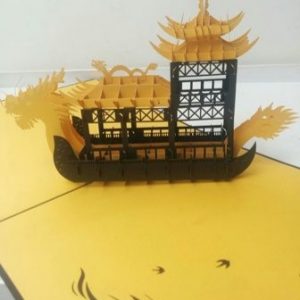 Carte Pop up Dragon boat