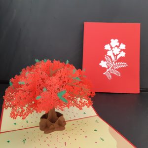 Carte pop up Printemps