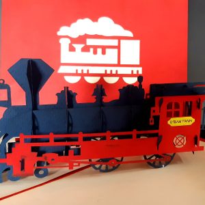 Carte pop up 3D Train