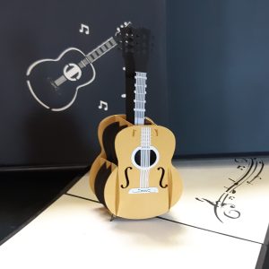 Carte pop up Guitare