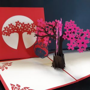 Petite carte de Arbre fleuri