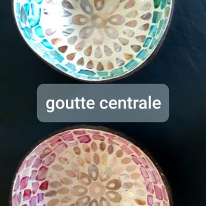 Bol coco nacré Goutte centrale
