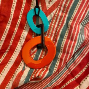 Pendentif corne de Buffle double