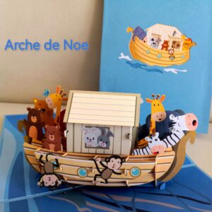 Carte pop up Arche de Noé