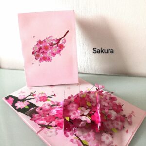 Carte pop up 3D Branche de Sakura