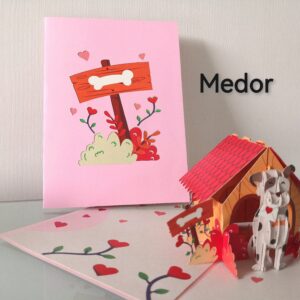 Carte pop up 3D Médor