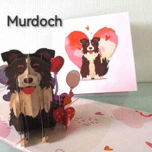 Carte Pop Up 3D Murdoch le chien
