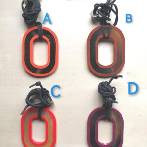Pendentif corne de buffle laquée Lan