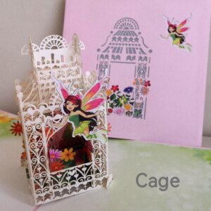 Carte pop up 3D Cage