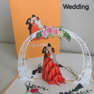 Carte pop up 3D Wedding