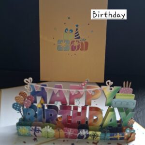Carte pop up 3D Birthday