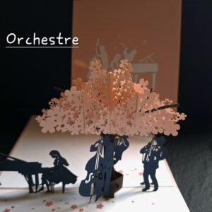 Carte pop up 3D Orchestre