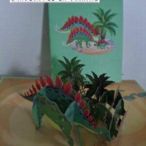 Carte Pop up 3D Dinosaures en Famille